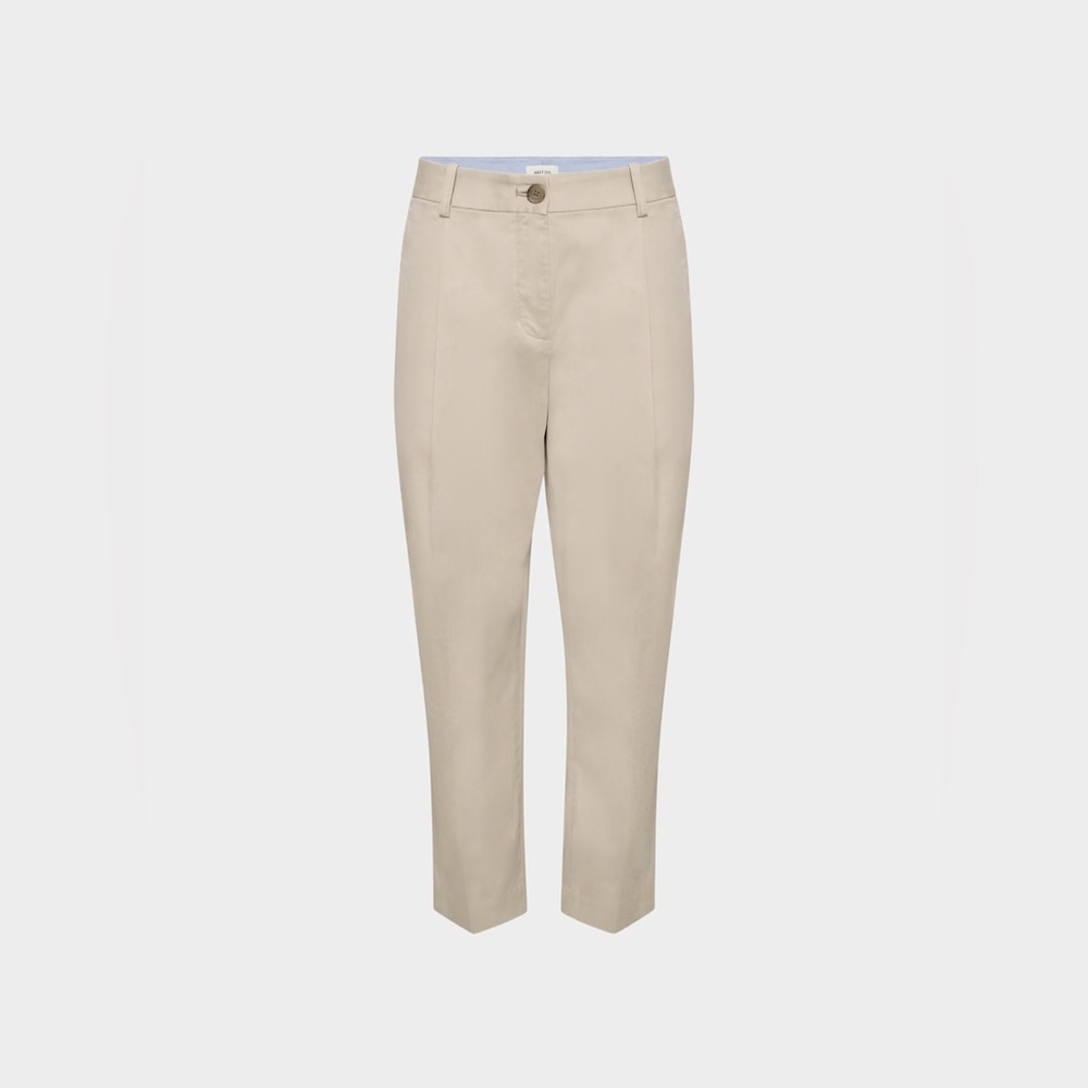Aritzia Chino Mid-rise Carrot Pant in Beige Tan Washed Tundra Taupe - Picture 6 of 12